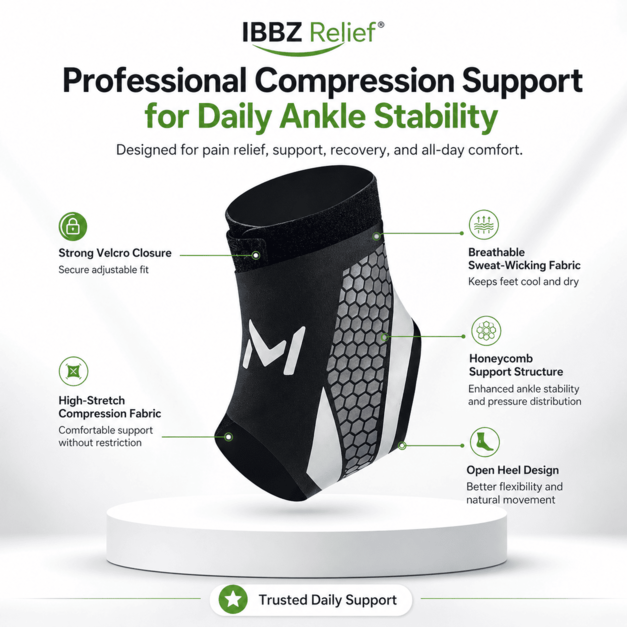IBBZ Relief® Compression Ankle Support Brace
